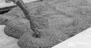 concrete and liquid screed