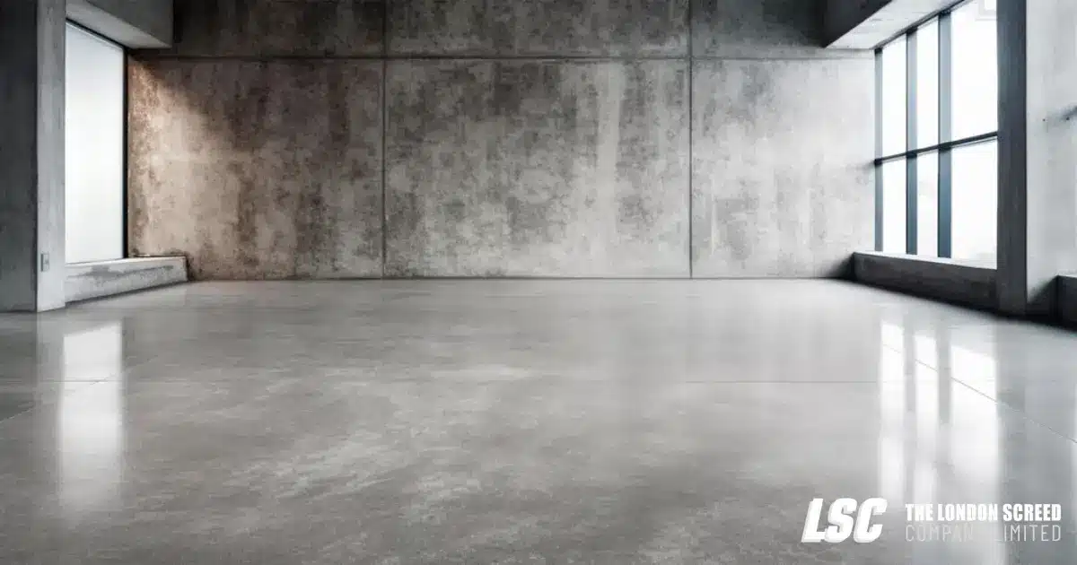 Screed a concrete floor