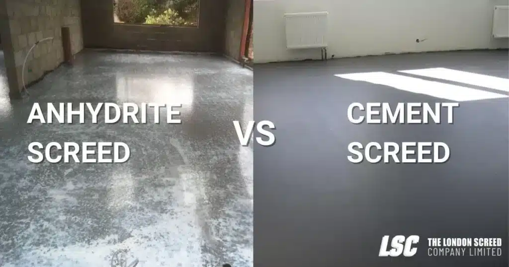 Anhydrite screed and Cement screed
